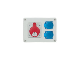 Rozdzielnica budowlana RB gniazda 1x16A/5 2x250V IP44 R-BOX190 B.1602 PAWBOL
