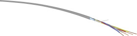 Kabel do transmisji danych VER JY(ST)Y 2x2x0,8Eca Tr500, 2 x 2 x 0.8 mm², 500 m, szary