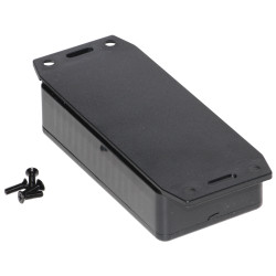 Hammond 1591AF2BK Multipurpose FRABS Enclosure Flange Base 100 x 50 x 25 Black