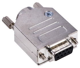 Złącze D-Sub 9-pinowe Żeński Proste Montaż na panelu Złoto