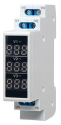 Modułowy miernik napięcia 3F (80-500VAC) SPMV3