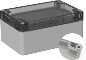 PC enclosure, (L x W x H) 120 x 80 x 55 mm, light gray (RAL 7035), IP66, 5U210510