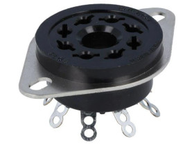 PL08 Podstawka PIN: 8 lutowany Podł.elektr: gniazdo okrągłe