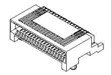 Molex 755860010 Listwa kołkowa, żeńska, do wbudowania, standardowa, piny: 38, 1 szt.