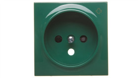 Simon 54 Pokrywa Gniazda Pojedynczego Z Przesłonami Antybakteryjna Zielona...