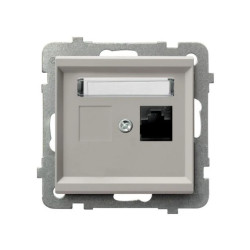 SONATA Gniazdo komputerowe pojedyncze, kat. 5e MMC kaszmir GPK-1R/K/m/82