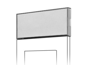 SIMON 55 Szyld opisowy duży transparentny ciemny TRLSD/06 KONTAKT SIMON