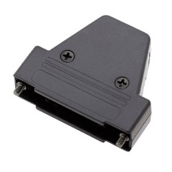 Encitech 6550-0101-03 TRI-P-25-K 25-pin plastic D-Sub Housing black