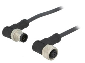 M12A08MR12AFRSB001 Kabel do czujników/automatyki 8PIN M12-M12 1m wtyk wtyk