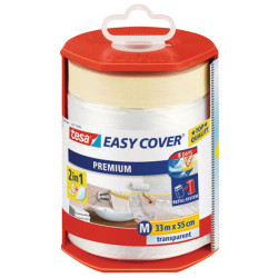 tesa&#xAE; 59177 Easy Cover Premium Transparent 2 in 1 55cm x 33m