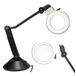 Lampa z lupą Yihua 728 LED 90mm 3D-10D czarna