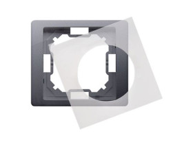 SIMON BASIC NEOS Ramka 1 pojedyncza uniwersalna z uszczelką IP44 srebrna matowa metalizowana BMRC1B/43 KONTAKT SIMON