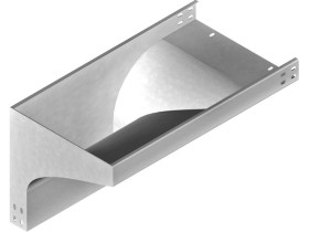 Kolanko redukcyjne KRLZC100H50 lewe grubość blachy 2,0mm 354310 BAKS