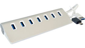 Hub USB USB 3.0 EX-1137 USB 7 Magistrala USB USB C, Exsys