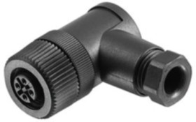 Jack, M12, 5 pole, screw connection, angled, 1962630000