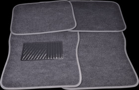 Vehicle - floor mat, grey, set of 4