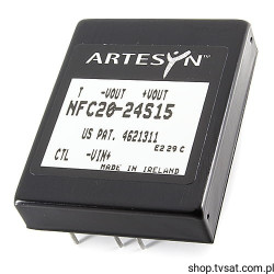 NFC20-24S15 DC-DC 36V to 15V 1.3A Converter THT ARTESYN