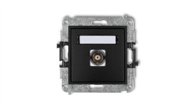 Mini Gniazdo Pojedyncze Bnc Czarny Mat 12Mgbnc-1