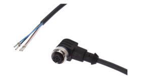 Złącze Kablowe Gniazdo Kątowe M12 4P Druga Końcówka Niezarobiona 25M Pur...