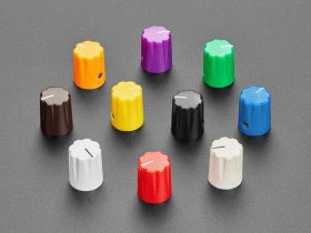 Adafruit Multi-Color Micro Potentiometer Knob - Rainbow 10 pack