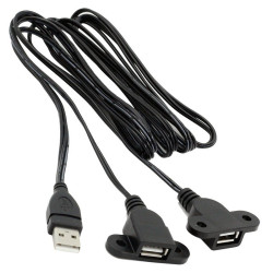 Rozgałęźnik USB /2xUSB 1,5m 2pin. (tylko zasilanie)