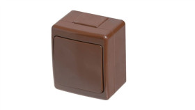 Wyłącznik Beta, Pojedynczy, Jednobiegunowy, Ip44, Brązowy D.3210W