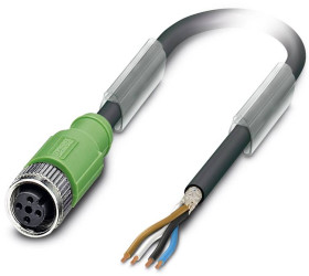 Kabel do czujników/elementów wykonawczych Phoenix Contact SAC-4P- 5,0-PUR/M12FS SH 1682867, kabel, otwarte końcówki, 1 s