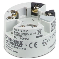 Przetwornik temperatury wy: Temperatura we: Prąd 36 V DC