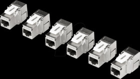 TC-K06C6A Keystone Modul RJ45 jack > LSA Cat.6a, 6 pcs.
