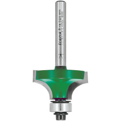 Trend C078 x 1/4 TC Round Over Two Flute Cutter 9.5 x 15.9mm