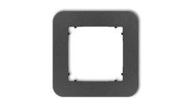 Mini Ramka Uniwersalna Pojedyncza Zaokrąglona Z Tworzywa Grafitowy 11Mrtz-1