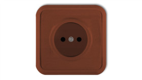 Liza Gniazdo Pojedyncze B/U Brązowy 4Gpt-1