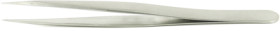 Precision tweezers, uninsulated, antimagnetic, stainless steel, 125 mm, 1.SA.B