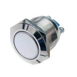 Przycisk PW19P/B metal/19mm/2p NO wandaloodporny bistabilny 2A/250V