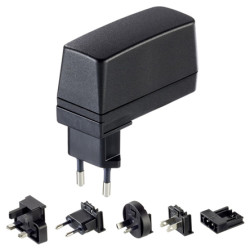 Adapter AC/DC Uwy 9V dc Iwy 1.3A Wymienne 12W typ wtyczki: Wymienny