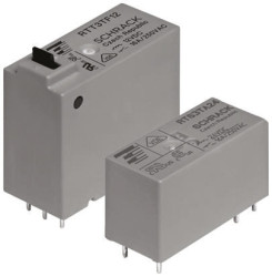 Przekaźnik mocy 12V dc SPST TE Connectivity 600mW, montaż PCB 240Ω Otwór przezierny