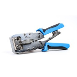 Zaciskacz wtyków Getfort RJ45 8p+6p+4p+AMP kat. 6, kontrola docisku