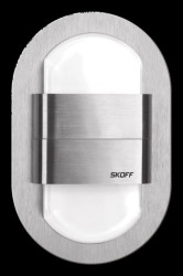 Oprawa przyschodowa DUO RUEDA LED Light 10 V DC 1,6 W IP 66 niebieski szlif Inox