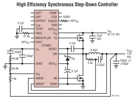 Synchronous Step-Down DC/DC Controller with Differential Remote Sense and Nonlinear Control