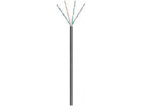 Kabel instalacyjny zewnętrzny (linka) CAT 6 U/UTP CCA 100m czarny