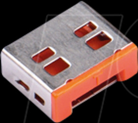 UL03P2OR Port Schloss, USB Typ A, 100 Stück, orange