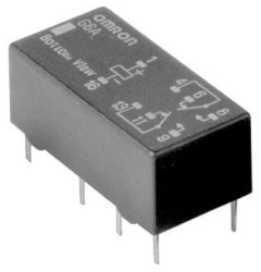 Przekaźnik sygnału, 24V dc, 1 A, DPDT, 2-polowy, montaż PCB, Omron G6A