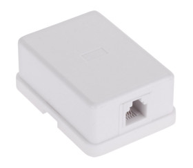 Gniazdo telefoniczne natynkowe modularne 6p4c PN2-4