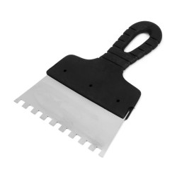 Szpachla ze stali nierdzewnej do kleju z zębami 150mm, ząb 8 x 8 mm (111-059)