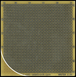 RE016-LF Prototyping board FR4 RM 2.54 mm 67.94 x 68.58 mm