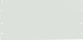 Blind plate, aluminum, (H) 267 mm, 6 U, light gray, PBPA19010LG2