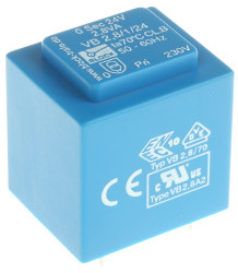 Transformator do druku 24V ac 230V ac 1 wyjście wyjścia THT 2.8VA