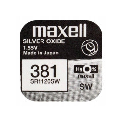 Bateria SR1120SW/SR381/AG8 srebrowa MAXELL 1szt