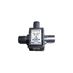 Rozg.ant.wew.biały M mini R-TV rozgałęźnik antenowy BADMOR zwykły