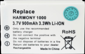 900 mAh, Li-Ion for LOGITECH Harmony 1000
